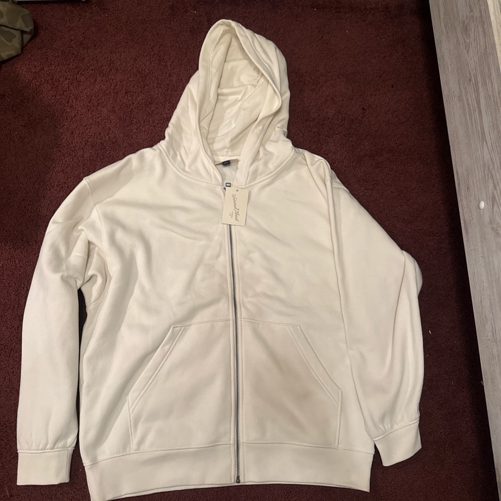Universal Thread Cream Zip-Up Hoodie